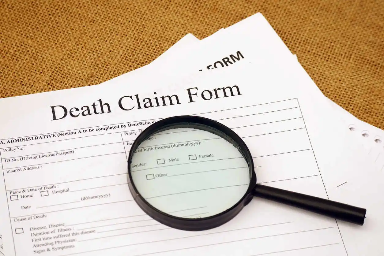 Death claim form 